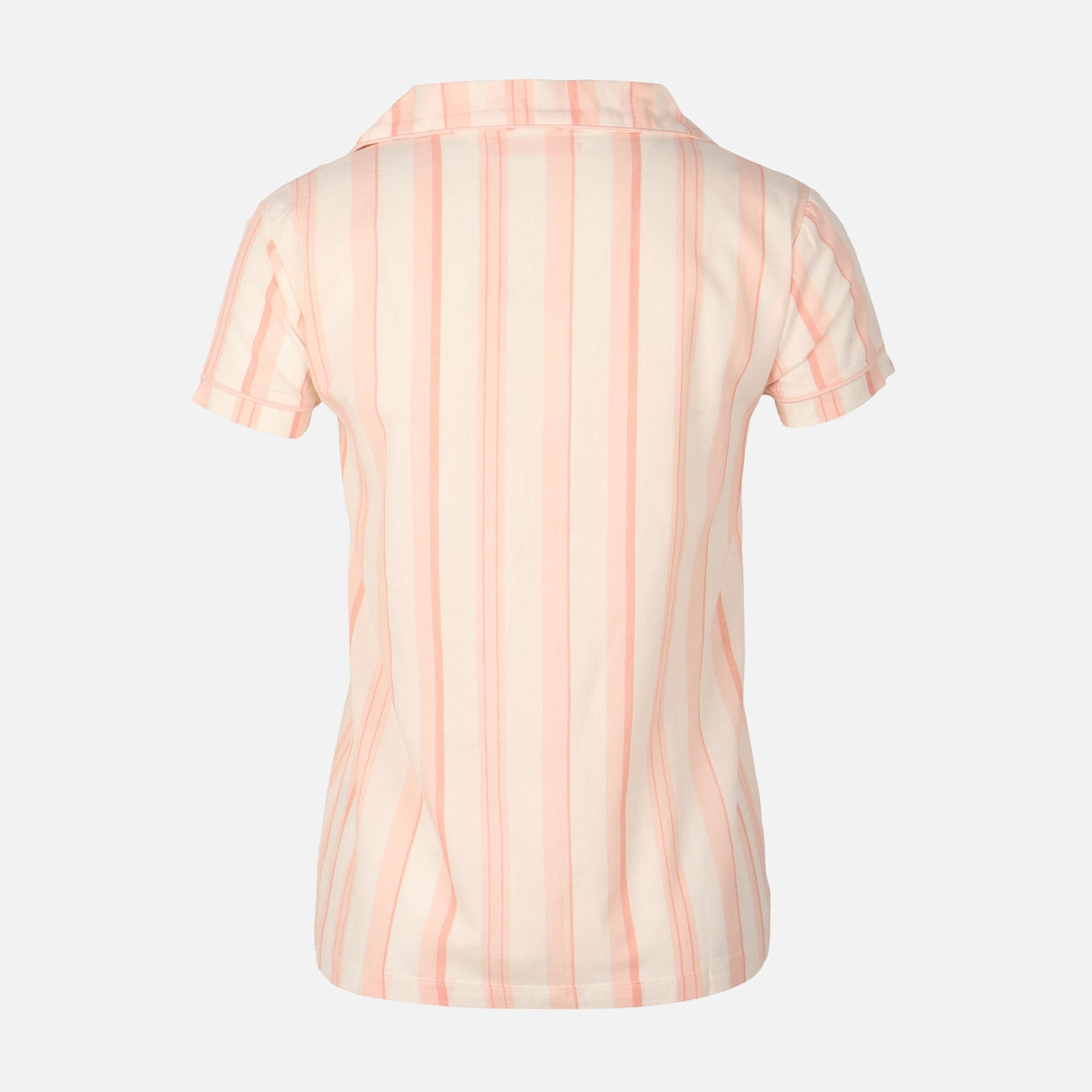 Womens Striped Pyjama Set Short Sleeve Top And Pant