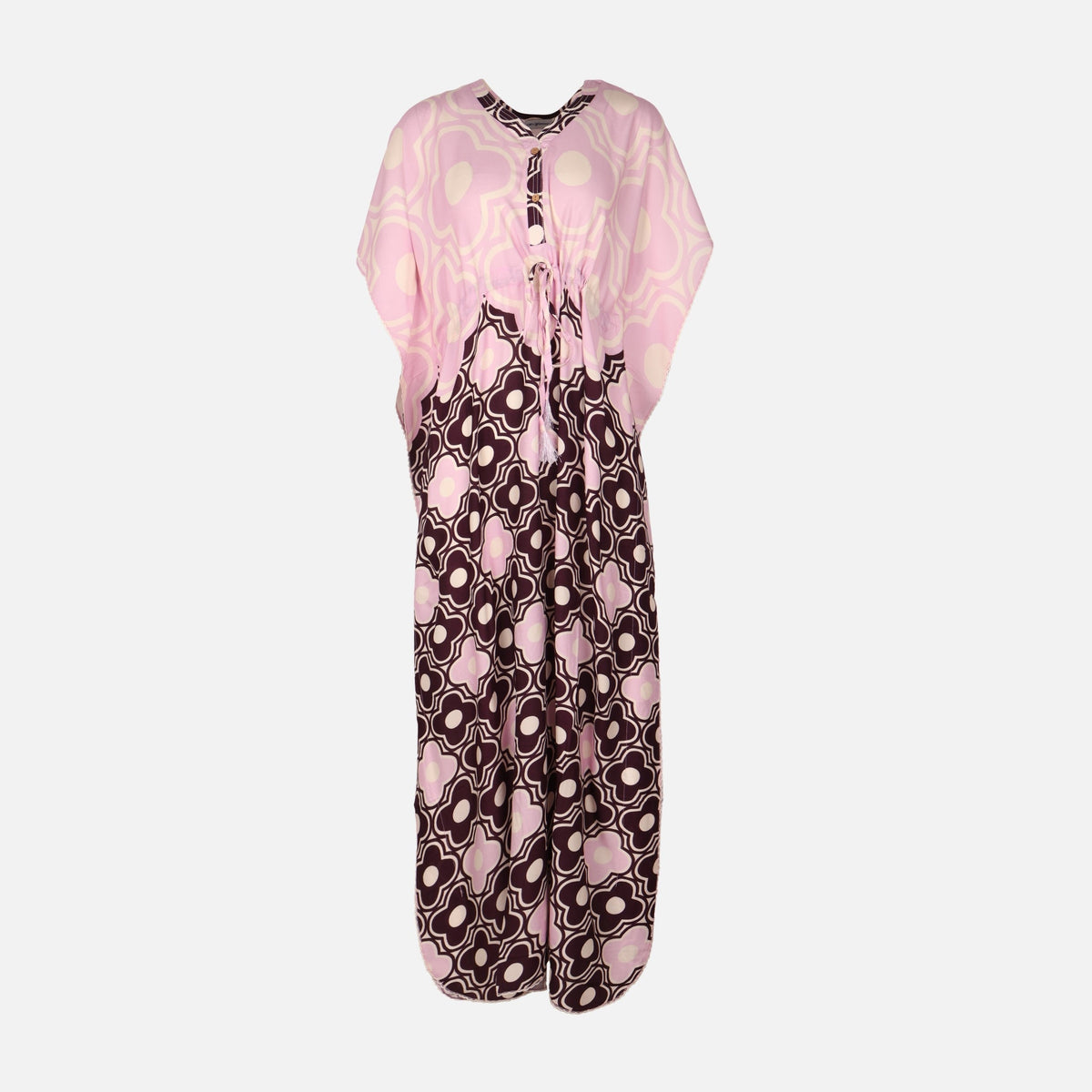 Ladies Digital Print Farasha Maxi Dress