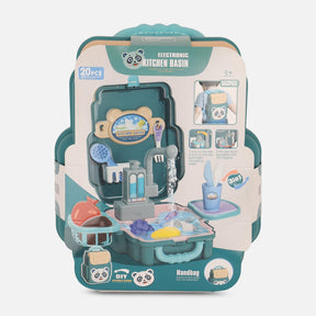 Toy Play House Set Dishwashing Table Bag (20Pc)