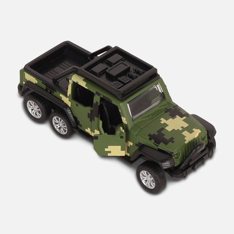 Die-Cast Pull Back Car Toy-Army Truck