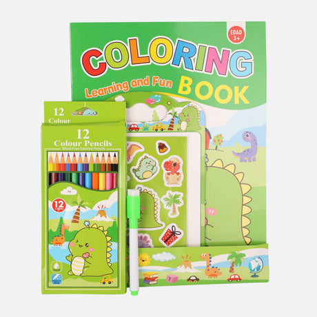 Coloring Book & Pen Set