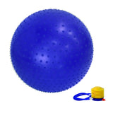 Massage GYM Ball With Foot Pump QJ-BALL002 75 Cm-Blue
