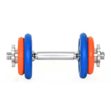 Colored Rubber Dumbbell 1 Piece Set 5 kg