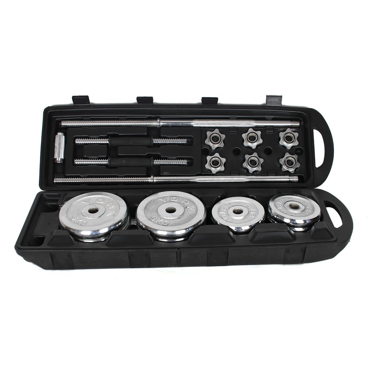 Set Silver Dumbbell Set 50 kg