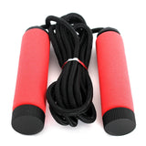 Adjustble Braided Jump Rope With Foam Handle 9 ft