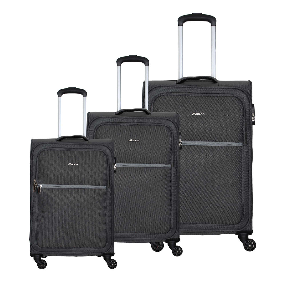 Murano Trolley Soft Case 3 Pieces  Set (19-24-28)