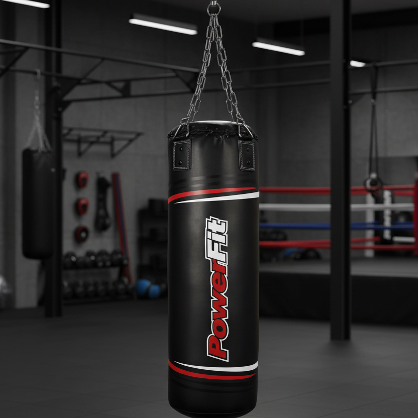 Punching Bag With Hanging Chains